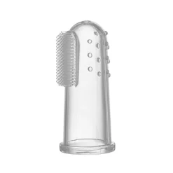 Dr. Brown's Escova Dentes Dedo +3 Meses | Silicone Médico com Estojo | Limpeza e Massagem