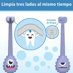 Dr. Brown's Escova Dentes Flamingo | 1-4 Anos | Cerdas Suaves Base com Ventosa