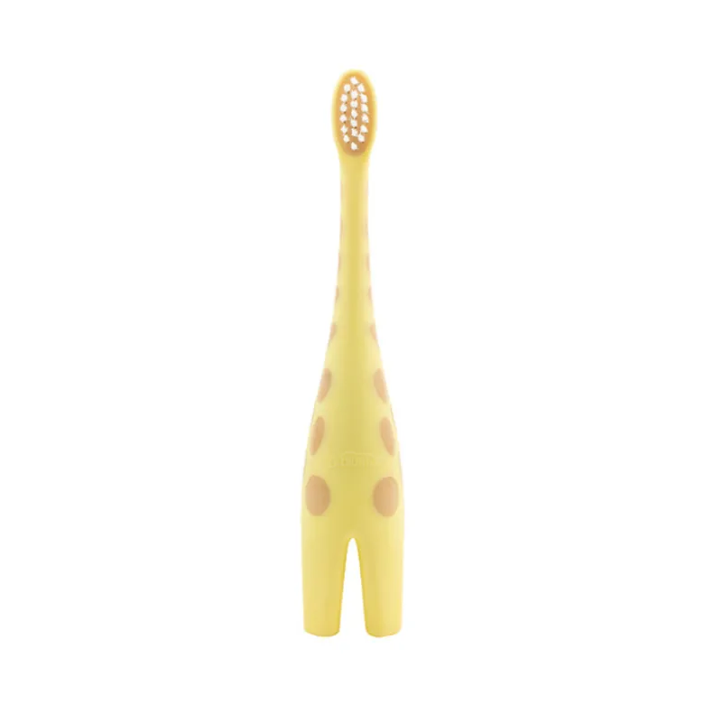 Dr. Brown's Escova Dentes Girafa para Bebé 0-3 Anos | Cerdas Extra Suaves e Cabo Ergonómico