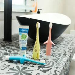 Dr. Brown's Escova Dentes Girafa para Bebé 0-3 Anos | Cerdas Extra Suaves e Cabo Ergonómico