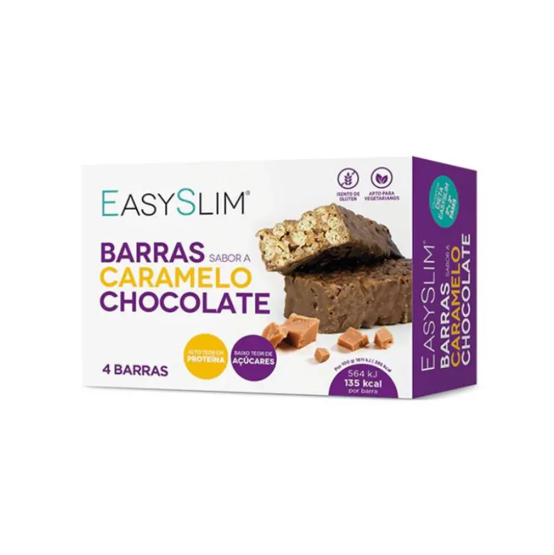 EasySlim Barras Caramelo Chocolate 4x35g
