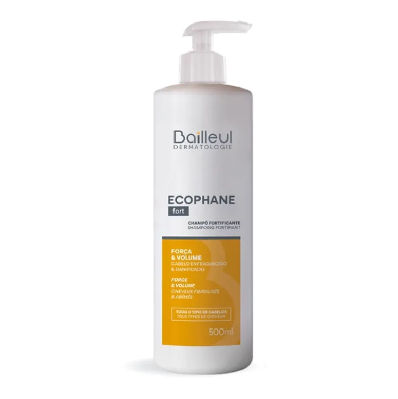 Ecophane Fort Champô Fortificante 500ml – Volume e Brilho Cabelo Danificado