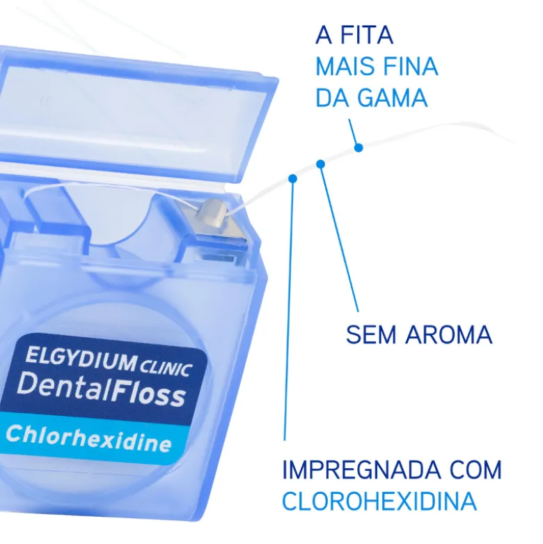 Elgydium Clinic Fita Dentária Black com Clorohexidina