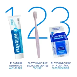 Elgydium Clinic Fita Dentária Black com Clorohexidina