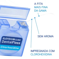 Elgydium Clinic Fita Dentária Black com Clorohexidina