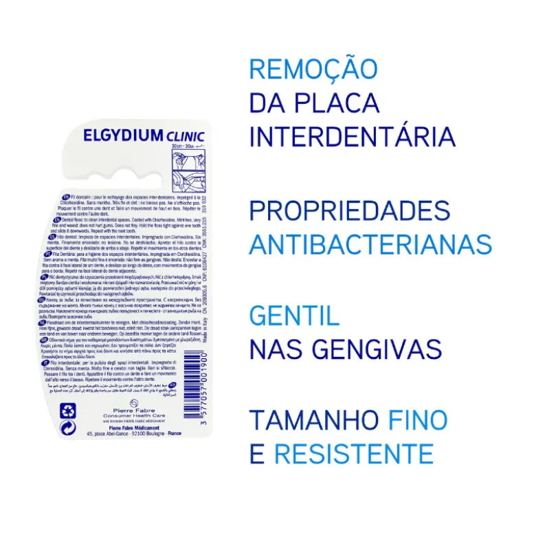 Elgydium Clinic Fita Dentária Black com Clorohexidina