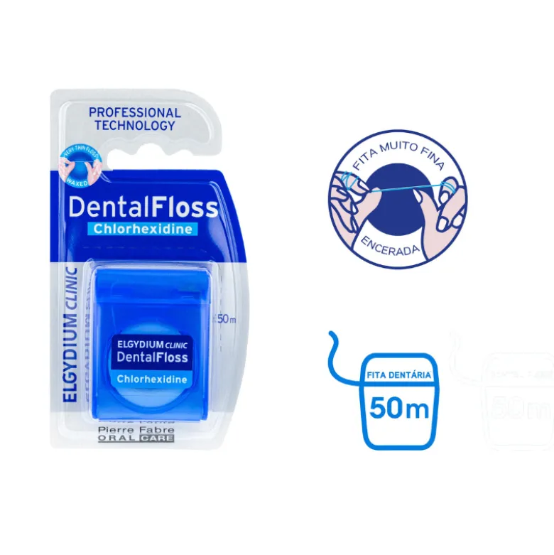 Elgydium Clinic Fita Dentária Black com Clorohexidina