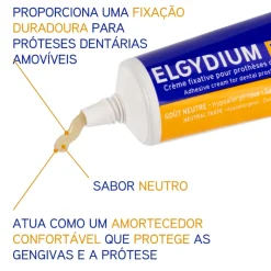Elgydium Fix Creme Fixativo Próteses Dentárias Forte 45 g