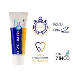 Elgydium Fix Creme Fixativo Próteses Dentárias Forte 45 g