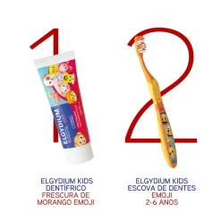 Elgydium Kids Escova de Dentes Criança Emoji 2-6Anos