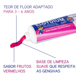 Elgydium Kids Gel Dentífrico Sabor Frutos Silvestres 3-6anos 50ml