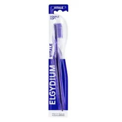Elgydium Vitale Escova de Dentes Remoção de Placa Dentária Suave