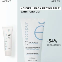 Etat Pur Máscara Purificante Express 50ml | Purifica e Desobstrui Poros
