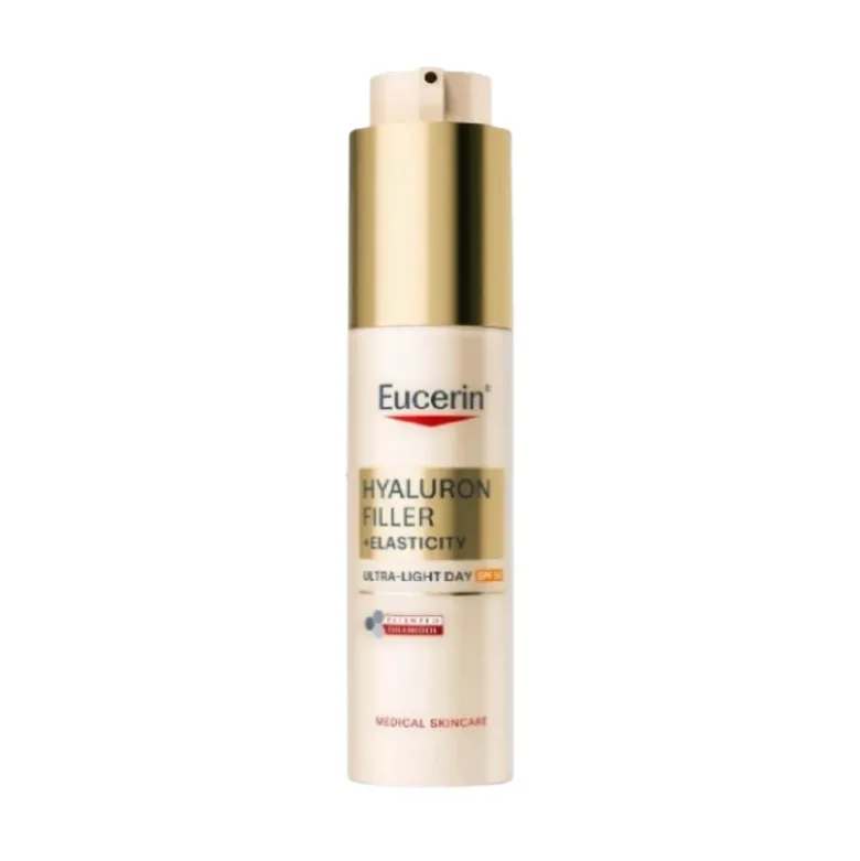 Eucerin Hyaluron-Filler + Elasticity Creme Dia Ultra-Light SPF50 50ml | Antimanchas e Firmeza