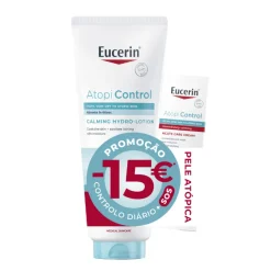 Eucerin Pack AtopiControl Loção 400ml + Creme Fases Agudas 40ml | Preço Especial | Pele Atópica