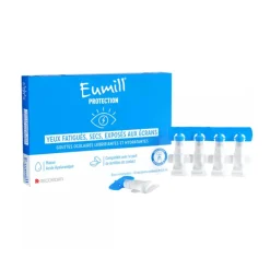 Eumill Protection Colírio Monodoses 10x0,5ml | Olhos Secos e Cansados - Hidratação e Alívio Imediato da Fadiga Ocular
