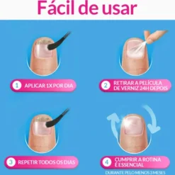 Excilor Forte Verniz 30ml | Tratamento Diário 24h para Fungos nas Unhas