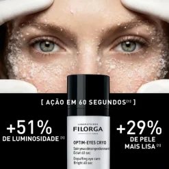 Filorga Optim-Eyes Cryo Fluido Olhos 15ml | Anti-Inchaço + Olheiras 60 Segundos - Sem perfume