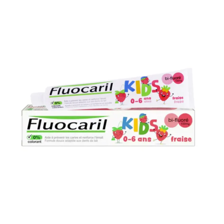 Fluocaril Kids Gel Dentífrico Morango 0-6 anos 50ml | Flúor 500ppm