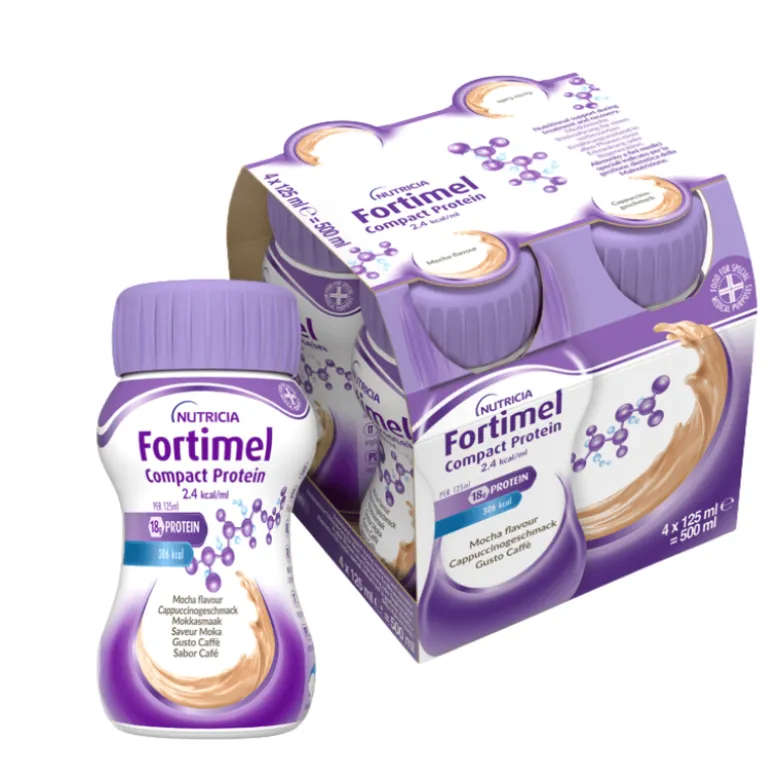 Fortimel Compact Protein Café 4x125ml | Perda de peso, oncologia e pré/pós operatório