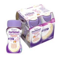 Fortimel Compact Protein Gengibre Tropical 4x125ml | Perda de peso, oncologia, geriatria, pré e/ou pós-operatório