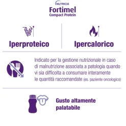 Fortimel Compact Protein Pêssego-Manga 4x125ml | Perda de peso, oncologia e pré/pós operatório