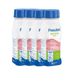 Fresubin DB 2Kcal Drink Morango 4x200ml | Para malnutrição associada à doença
