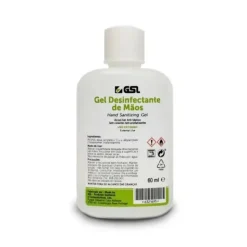 GSL Álcool Gel Desinfetante Mãos 60ml | Sem Perfume | Secagem Rápida e Uso Profissional