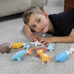 Halftoys Construção Magnética Elefante | Brinquedo Educativo Anatomia Animal | 3+ Anos