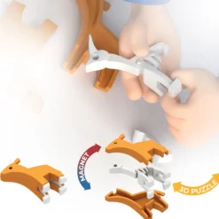 Halftoys Construção Magnética Impala | Brinquedo Educativo Anatomia | A Partir de 3 Anos