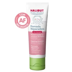 HALIBUT Muda Fraldas Pomada Reparadora 100g | Tratamento Assaduras com Miconazol