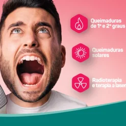 HALIBUT Queimaduras 60ml | Emulsão Queimaduras de 1º e 2º Graus Uso Familiar