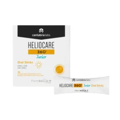 Heliocare 360 Junior Sticks Orais 20 Saquetas | Proteção Solar Oral para Crianças +4 Anos | Não substitui o protetor solar