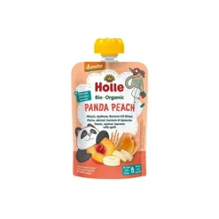Holle Bio Panda Peach Puré Frutos 100g +8M