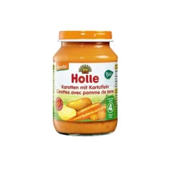 Holle Bio Puré Cenoura e Batata 190g +4M