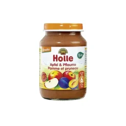 Holle Bio Puré De Maçã E Ameixa 190g +6M
