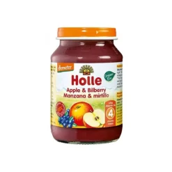 Holle Bio Puré Mirtilo e Maçã +4M 190g