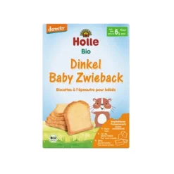 Holle Tostas de Trigo Espelta Biológicas | Bebés 6+ Meses