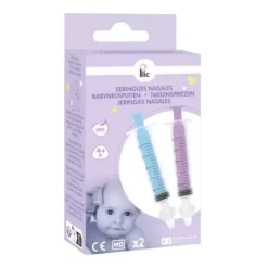 Horizane Seringa Nasal Infantil 2 Unidades Azul e Rosa