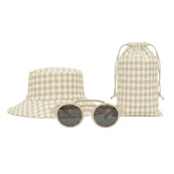 Horizane Sunset Pack Óculos + Chapéu UV Bebé 0-2 Anos Bege
