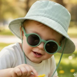 Horizane Sunset Pack Óculos + Chapéu UV Criança 2-4 Anos Verde