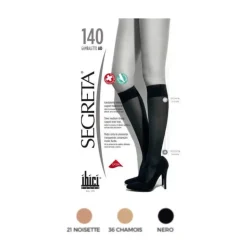 Ibici Segreta Meia AD Joelho 140 T4 Cor Preto
