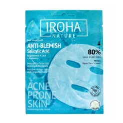 Iroha Acne Prone Skin Máscara Facial Anti-Imperfeições | Ácido Salicílico & Retinol | Para Pele Acneica
