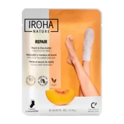 Iroha Repair 2 Meias Máscara para Pés | Pêssego e Manteiga de Karité