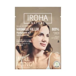 Iroha Wrinkle Filler Anti-Age Máscara Facial e Pescoço | Para rugas e linhas de expressão