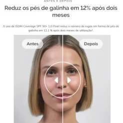 ISDIN Coverage SPF50+ 1.0 Pearl 30g | Base de Maquilhagem com Proteção Solar