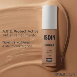 ISDIN Coverage SPF50+ 3.0 Sand 30g | Base de Maquilhagem com Proteção Solar
