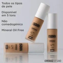 ISDIN Coverage SPF50+ 3.0 Sand 30g | Base de Maquilhagem com Proteção Solar