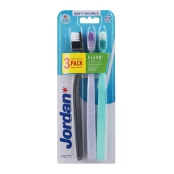 Jordan Clean Smile Soft Escova de Dentes Pack x3