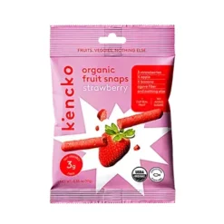 Kencko Snaps Fruta BIO Morango 10g | Snack Crocante de Fruta